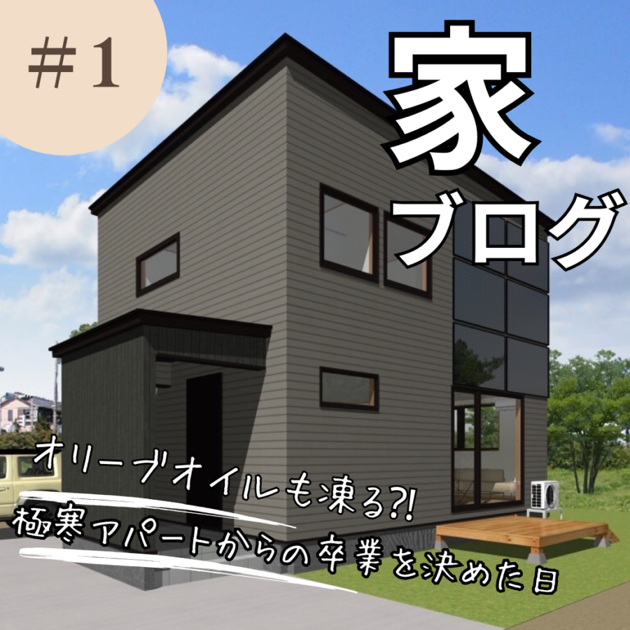 【札幌マイホーム日記】 #1  オリーブオイルも凍る！？「極寒アパート」からの卒業を決めた日