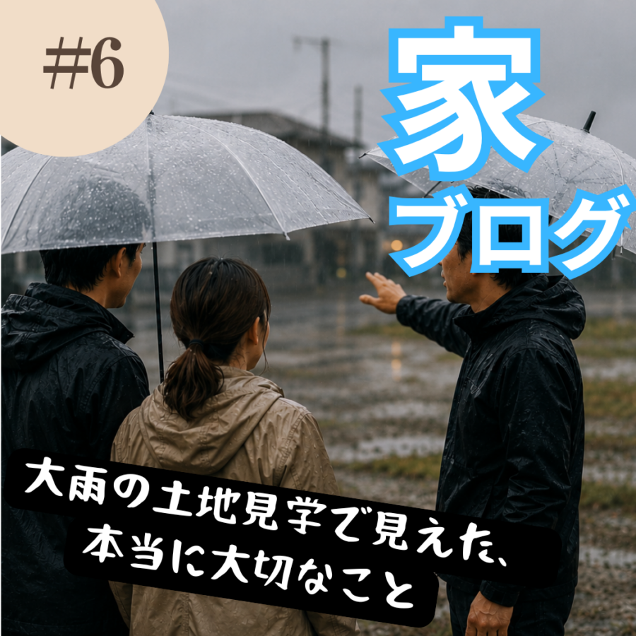 【札幌マイホーム日記 #6】大雨の土地見学で見えた、本当に大切なこと